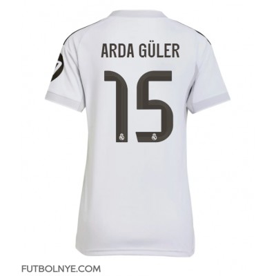 Camiseta Real Madrid Arda Guler #15 Primera Equipación para mujer 2025-26 manga corta Camiseta Real Madrid Arda Guler #15 Primera Equipación para mujer 2025-26 manga corta